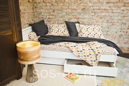 Кровать 900х2000 с ящиками Брусно-М